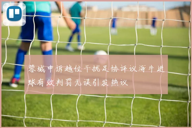 蓉城申诉越位干扰足协评议海牛进球有效判罚无误引发热议